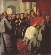 ZURBARAN  Francisco de St Bonaventure at the Council of Lyons (mk05) oil painting on canvas